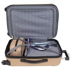 Travelers Club Midtown Hardside 4-Piece Luggage Travel Set, Tan -Samsonite || American Tourister || Travelpro Sales 511X63k1G2L