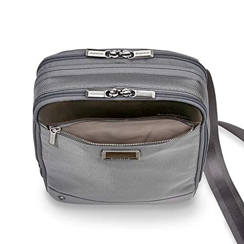 Briggs & Riley @ Work-Expandable Crossbody, Grey, One Size 4 Briggs & Riley @ Work-Expandable Crossbody, Grey, One Size - Image 4
