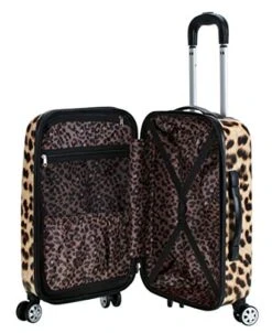 Rockland Safari Hardside Spinner Wheel Luggage, Leopard, Carry-On 20-Inch 17 Rockland Safari Hardside Spinner Wheel Luggage, Leopard, Carry-On 20-Inch -Samsonite || American Tourister || Travelpro Sales 51DABDj 9L
