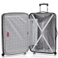 Wrangler Smart Luggage Set With Cup Holder And USB Port, Black, 3 Piece Set -Samsonite || American Tourister || Travelpro Sales 51LPyHZnGOL