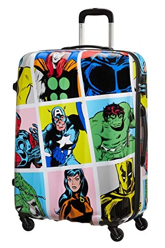 American Tourister Unisex_Adult Luggage Suitcase, Multicolored (Marvel Pop Art), L (75 Cm-88 L) 1 American Tourister Unisex_Adult Luggage Suitcase, Multicolored (Marvel Pop Art), L (75 Cm-88 L)