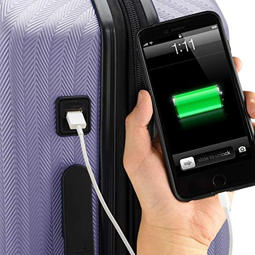 Traveler's Choice Dana Point Hardside Expandable Luggage Set, Lavender, 3-Piece 2 Traveler's Choice Dana Point Hardside Expandable Luggage Set, Lavender, 3-Piece - Image 2