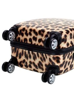 Rockland Safari Hardside Spinner Wheel Luggage, Leopard, Carry-On 20-Inch 18 Rockland Safari Hardside Spinner Wheel Luggage, Leopard, Carry-On 20-Inch -Samsonite || American Tourister || Travelpro Sales 51bMZutL37L