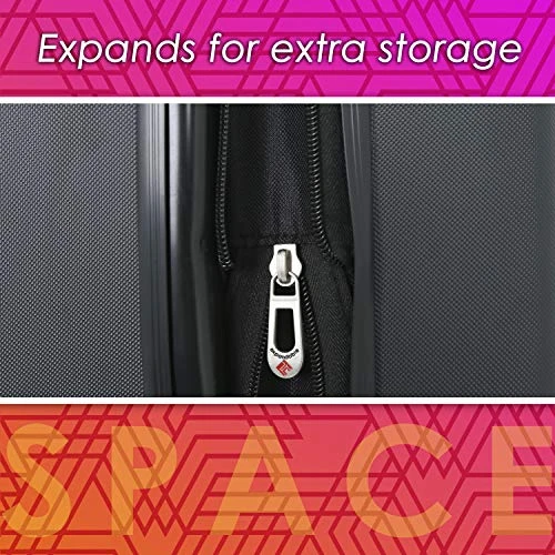 Travelers Club Chicago Hardside Expandable Spinner Luggage, Teal, 20" Carry-On 4 Travelers Club Chicago Hardside Expandable Spinner Luggage, Teal, 20" Carry-On - Image 4