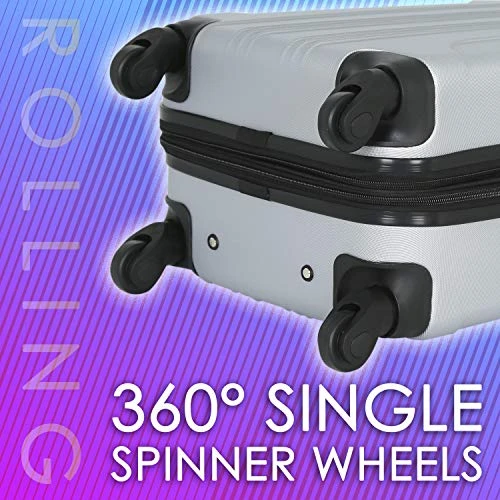 Travelers Club Chicago Hardside Expandable Spinner Luggage, Teal, 20" Carry-On 2 Travelers Club Chicago Hardside Expandable Spinner Luggage, Teal, 20" Carry-On - Image 2