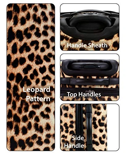 Rockland Safari Hardside Spinner Wheel Luggage, Leopard, Carry-On 20-Inch 9 Rockland Safari Hardside Spinner Wheel Luggage, Leopard, Carry-On 20-Inch - Image 9