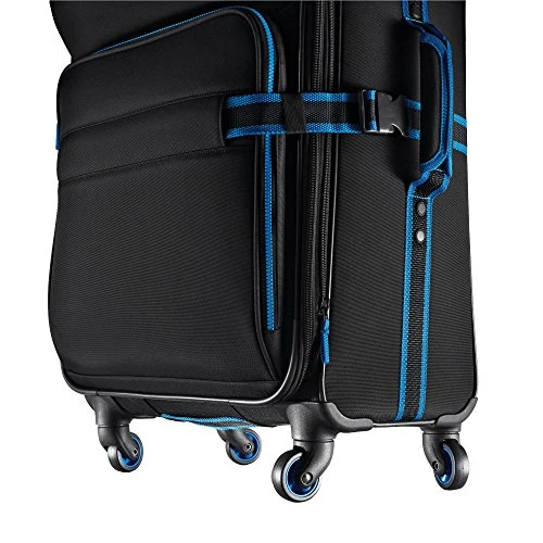 American Tourister Eclipse Softside Spinner Luggage (Black/Blue, 20 Inch) 5 American Tourister Eclipse Softside Spinner Luggage (Black/Blue, 20 Inch) - Image 5