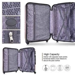 Luggage Sets, Semper 4 Piece Luggage Set Suitcases With Spinner Wheels Hardshell Lightweight Luggage 18" 20" 24" 28" 11 Luggage Sets, Semper 4 Piece Luggage Set Suitcases With Spinner Wheels Hardshell Lightweight Luggage 18" 20" 24" 28" -Samsonite || American Tourister || Travelpro Sales 612qo37cpOL