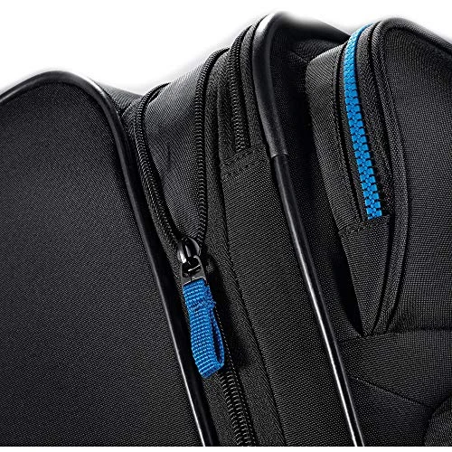 American Tourister Eclipse Softside Spinner Luggage (Black/Blue, 20 Inch) 3 American Tourister Eclipse Softside Spinner Luggage (Black/Blue, 20 Inch) - Image 3