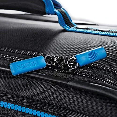 American Tourister Eclipse Softside Spinner Luggage (Black/Blue, 20 Inch) 4 American Tourister Eclipse Softside Spinner Luggage (Black/Blue, 20 Inch) - Image 4