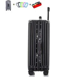 Aluminum Magnesium Designer Luggage Male And Female Universal Wheel -Samsonite || American Tourister || Travelpro Sales Aluminum Magnesium Designer Luggage Male And Female Universal Wheel Boarding Trolley Case Password Aluminum Frame Suitcase.jpg 640x640 fac4b1d7 4cd6 453c bfbb a11301c6e243