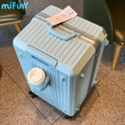 MIFUNY Travel Luggage With Cup Holder Aluminum Frame Suitcase Large -Samsonite || American Tourister || Travelpro Sales MIFUNY Travel Luggage with Cup Holder Aluminum Frame Suitcase Large Capacity Carry on Luggage Pull Rod.jpg 640x640 a6a779e0 8ba9 4969 88e5 3f383e6737d9