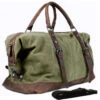 Canvas Leather Travel Bags | Bag Men Vintage Weekend Canvas - Vintage