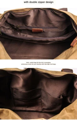 Waterproof Waxed Canvas Leather Men Travel Bag Hand Luggage Bag Carry -Samsonite || American Tourister || Travelpro Sales WaterProof Waxed Canvas Leather Men Travel Bag Hand Luggage Bag Carry On Large tote Vintage Men e426c524 bfd6 45d7 9087 2b5c3589738e