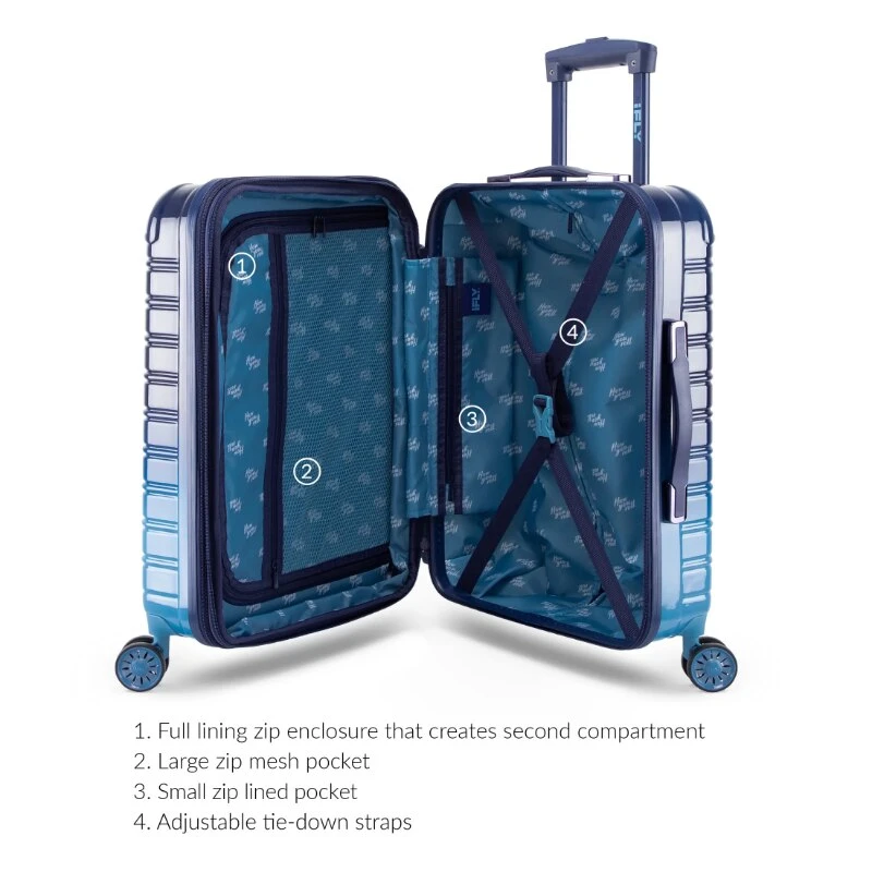 IFLY Hardside Fibertech Carry On Luggage 20"| | 2 IFLY Hardside Fibertech Carry On Luggage 20"| | - Image 2